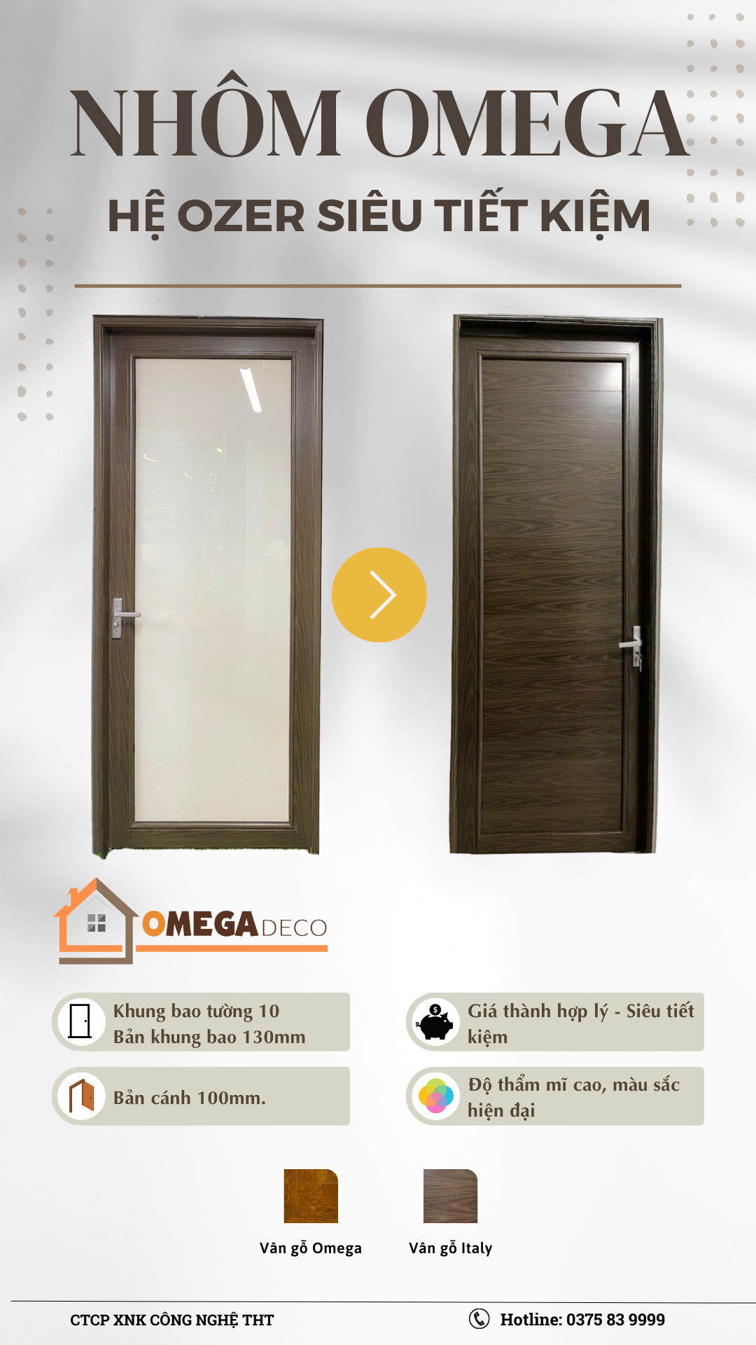 Hệ Cửa Siêu Tiết Kiệm Ozer OMEGA