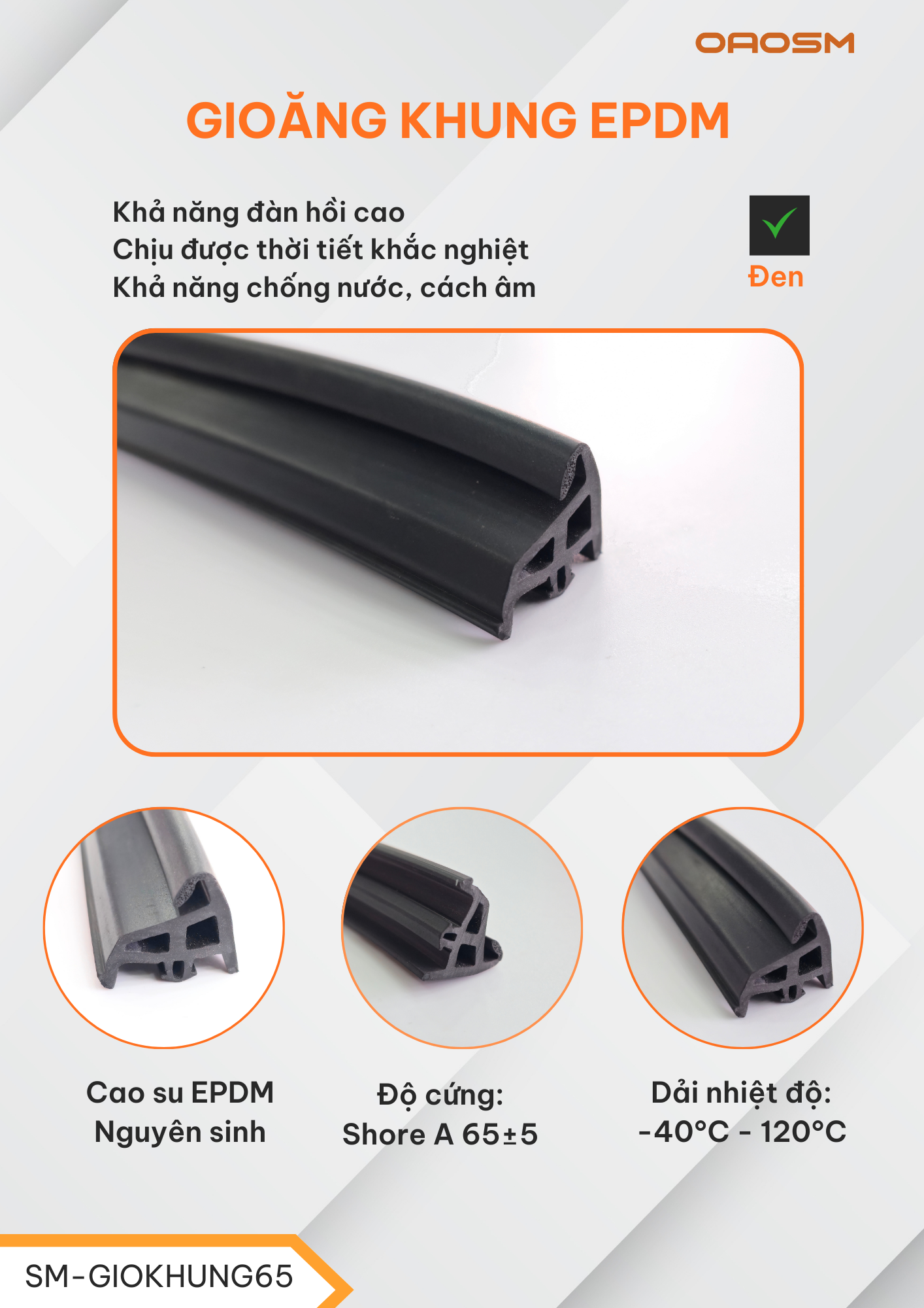 Gioăng EPDM Cho Hệ OEZER