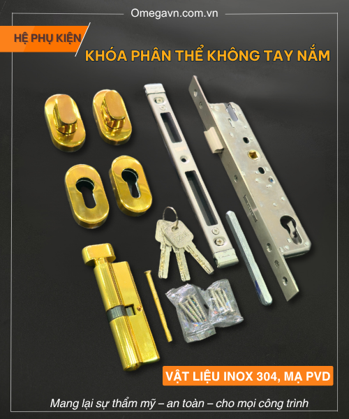 Khóa Phân Thể Không Tay Nắm