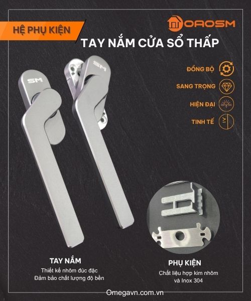 Tay Nắm Cửa Sổ Thấp