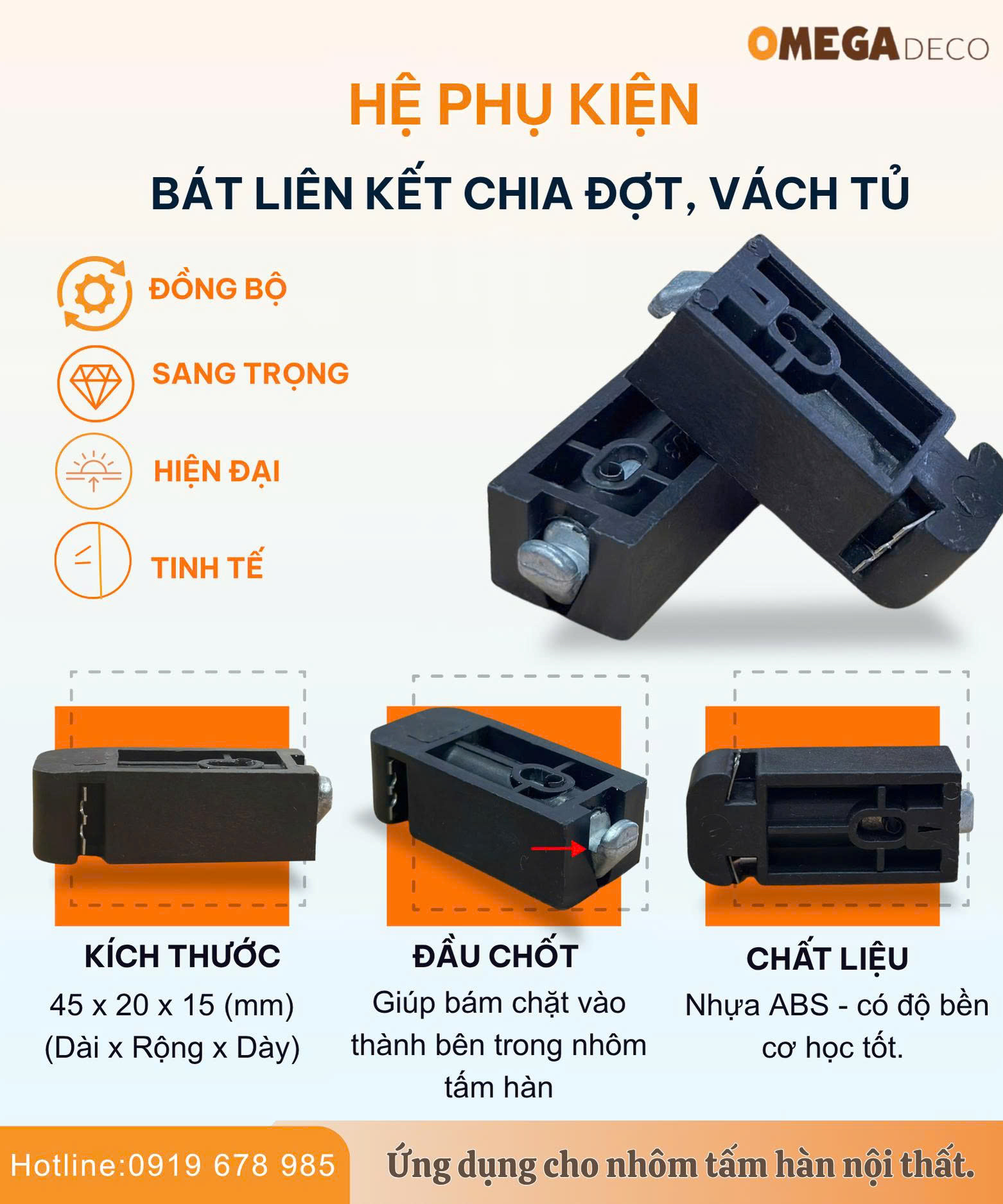 Bát Liên Kết Chia Đợt – Vách Tủ