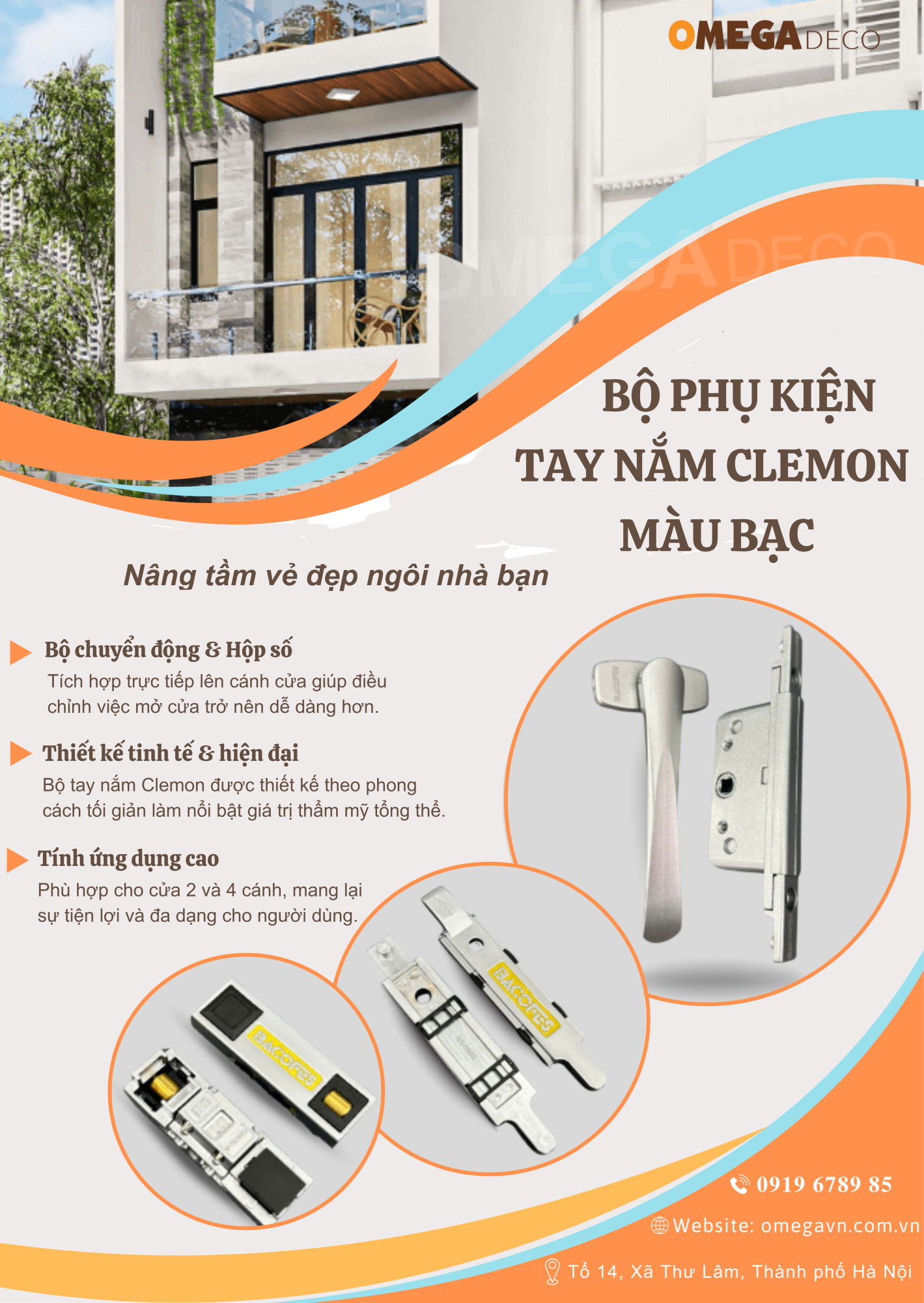 Bộ tay nắm Clemon chất lượng cao